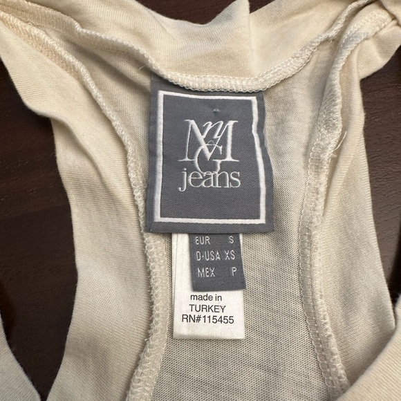 McQ Jeans by Alexander McQueen Sequin Striped Tank Top Racer Back (12) - Picture 2 of 4